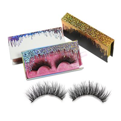 China St Wholesale FANCY False Lashes Thick Private Label Packing 3D 5D Vegan Handmade Silk Lashes Synthetic Eyelashes for sale