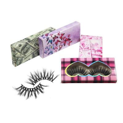 China 25-30 Mink Fur Lashes Vendor Cruelty 3D Mink Eyelashes Own Brand Private Label 100% Free False Tapered Eyelash Reusable Real Real Periods Fluffy Short for sale