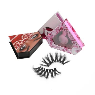 China Wholesale Seller Reusable 5d Mink Lashes 25mm Real Eyelashes Premium 25-30 Times 5d 25mm Faux Fur Eyelash for sale