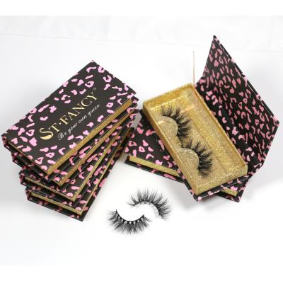 China Wholesale FANCY Thick Mink Eyelash Fluffy 25mm 3D Mink Eyelashes St Strip Full Custom Packaging Box With Private Label for sale