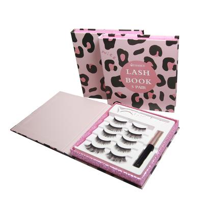 China 3 Pairs 5 Pairs Lashes Natural Realistic Faux Mink Fancy Eyelashes Set With Eyeliner Glue Pen And Tweezers for sale