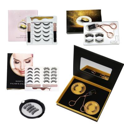 China Wholesale Natural FANCY Natural Long St 3d False Magnetic Eyelashes With Excellent Curl Of Eyelashes And Nice Packing Box for sale