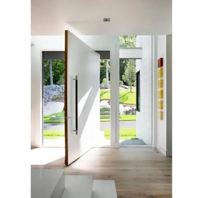 China Waterproof House Entrance Doors Solid Wood Entry Pivot Door for sale