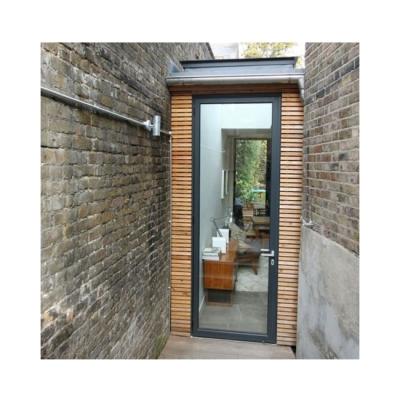 China Heat Insulation Hurricane Proof Exterior Aluminum Safety Glass Casement Door for sale