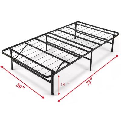 China Adjustable (other) New design space saving home furniture metal bed folding bed frame metal for sale