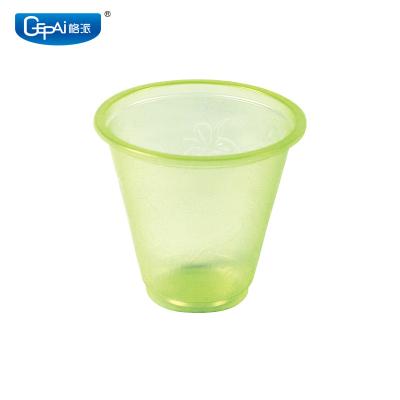 China Sustainable Cheap Disposable PP Flower Pattern Plastic Cup For Water for sale