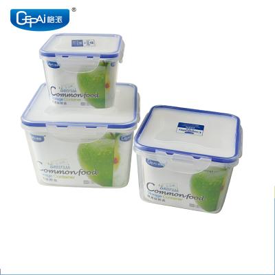 China 3pcs Microwavable set walmart microwavable plastic food storage containers freezer for sale