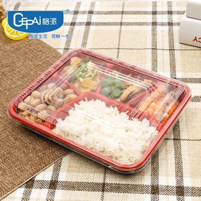 China 3 4 5 Compartment Microwavable Take Out Lunch Box Packing Meal Prep Disposable Food Container for sale