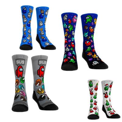 China Antibacterial 3d Printed Socks Fashion Design Men Women 3D Socks Sublimation Custom Printed Socks for sale