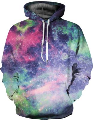 China Galaxy Print Hoodies Anti Shrink Custom Printed Hoodies Crop Top Hoodies Women for sale