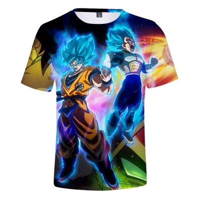 China Hot Japanese Custom Anti-Shrink Wholesale Drop Shipping T-shirts 3D Cartoon Printing Summer T Shirts For Men for sale