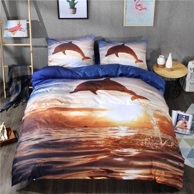 China Fashion Style 80gsm Nondisposable 100% Polyester 4pcs Microfiber Sheets And Bed Sheet Set For Home Use for sale