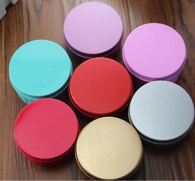 China Cookie Candy / Chocolate Gift Packing Round Shape Metal Tin Boxes for sale