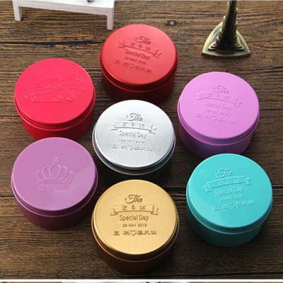 China Cookie Small MOQ Customized Embossed Logo Tea Tin Boxes for sale