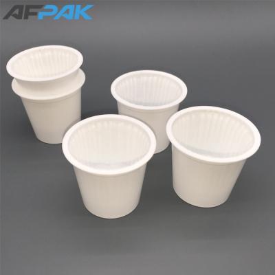 China Recyclable white color pp plastic keurig PP5 pod keurig cups recyclable k cups and sealing lids for sale