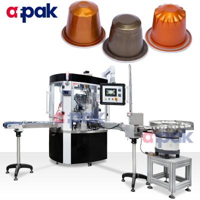 China Change over for other type coffee pod sealer nespresso filling machine coffee capsule capsule filling and sealing machine for sale