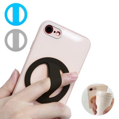 China Customizable Blanks Adjustable Clear Silicone Sublimation Hand Finger Ring Strap Magnetic Mobile Cell Branded Phone Grips Holders for sale