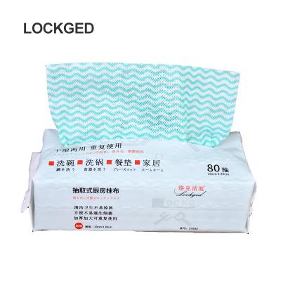 China Factory Sustainable Supplies Nonwoven Materials Cleaning Lazy Paper And Disposable Kitchen Cloths for sale