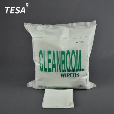 China Sustainable Clean Room Wiper Industrial Polyester Cleaning Cloths 1004D T for sale