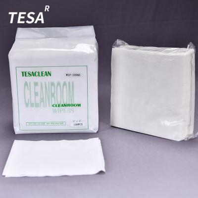 China Sustainable 1006D Polyester Lint Free Industrial Cleanroom Wipes for sale