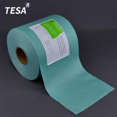 China Sustainable Green Lint Free Cleanroom Wipes WIP-X8024 Paper Roll Cleaning Cloths Supplier for sale