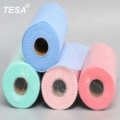 China Sustainable Universal Reusable Cleaning Cloths Spunlace Nonwoven Fabric Kitchen Mopping X2001Y T for sale