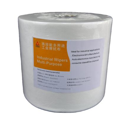 China WIP-X9050 Industrial Sustainable All Purpose Oil Nonwoven Cleaning Cloth Wipes for sale