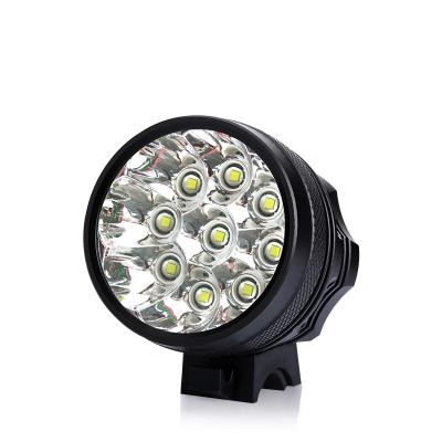 China Night Riding High-brightness Waterproof 250 Meters Lighting Range 9 Lights Head Light For Bike for sale