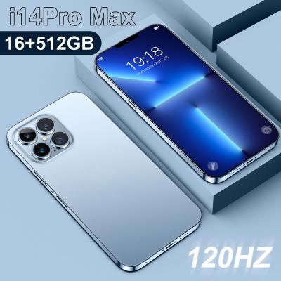 China Dual SIM Card Original PHONE AU 14 PRO MAX 16GB+512GB 6.9 Inch Full Display Android 10.0 Cell Phone I14 PRO MAX Cell Phone Smartphone for sale