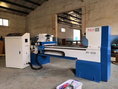 China Big cast iron machine body CNC wood turning lathe for columns and bowels for sale