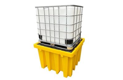 중국 4면 포크리프트 입구 PE 팔렛 L1380 W1380 H900mm 385Gallon 판매용