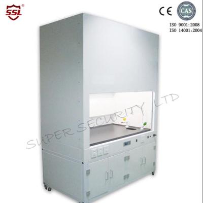 China Lamine la capilla química de acero del humo del laboratorio de la clase I de la capilla IP 20 del humo con la fan centrífuga incorporada en venta