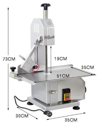 China Commercial Meat Processing Plants Bone Saw Machine Frozen Meat Bone Saw Cutting Machine Bone Saw Meat Cutter Machine for sale