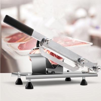 China Hotels Manual Meat Slicer Meat Processing Tools Portable Fresh Meat Slicer for sale