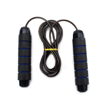 China PVC+Steel Wire+Foam Handles Fitness Adjustable Jump Rope Custom With Logo Pvc Gym Handle High Speed ​​Jump Rope for sale