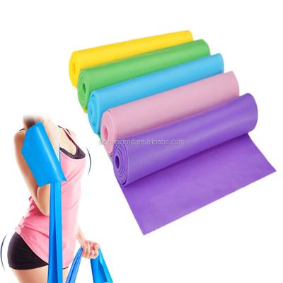 China Durable Custom Elastic Latex Long Strength Training Resistance Bands, Workout Yoga Loop Sports Pilates Rubber Bands for sale