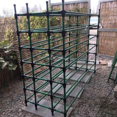 China Structure pipe black frame /mushroom shelf/pleurotus geesteranus fungus rack for greenhouse structure for sale