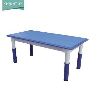 China Kindergarten Plastic Children Study Desk Kids Height Adjustable Study Table for sale