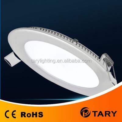 China Aluminum high quality slim 6w round led panel light with CE and rosh for sale