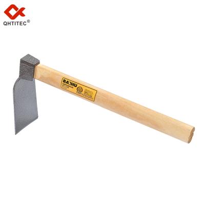 China Wooden Hand Held Garden Hoe Weed Rake Planting Garden Tools With Handle Wooden Hoe Garden Tools for sale