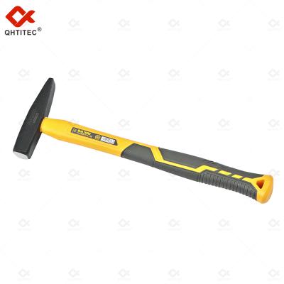 China Wooden hammer with tough fiberglass handle horsay the hammer is designed for clogging, breaking, bending or straight hand tools for sale