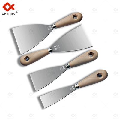 China Stainless Steel Paint Wallpaper Scraper Stainless Steel Putty Knife With Handle Drywall Paint Wood Scraper for sale