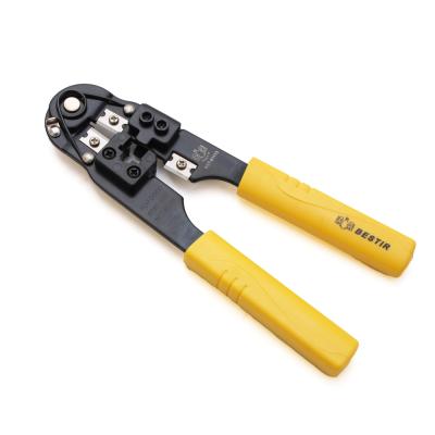 China Car Crimp Terminal Sets Wire Multi-function Electrical DIY Tools Crimp PCV Pliers Handle For Telephone Line for sale