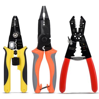 China Cable Cutter Terminal Crimping DIY Tools Nose Pliers Stripping Pliers Multifunctional Pliers STRIPPER Pliers Long for sale