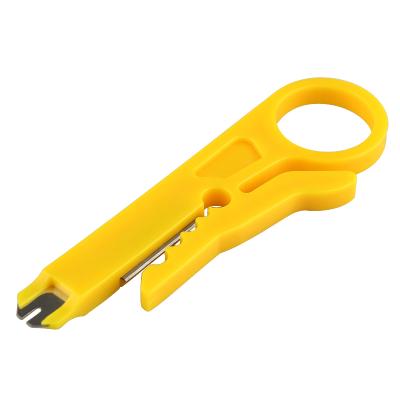 China Mini Wire Stripper Cable Cutter Convenient Rotary Crimp Punch Down Crimper Pliers Crimping Tool for sale