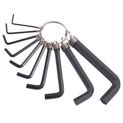 China Multifunctional 8pcs Carbon Steel Hex Wrench Snatch Allen Key Wrench Bike Bicycle Repair Set Kit Tool Portable Set for sale