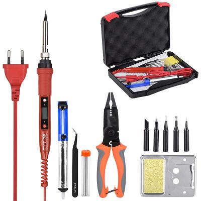 China High Quality Wire Stripper Pliers Hand Stripper Crimping Pliers Tool Kit with Digital Display Electric Soldering Iron for sale