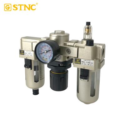 China Type Air Pressure Regulator Filter Lubricator FRL Combination Air Source Air Filtration System SMC Treatment for sale