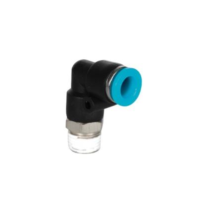 China Factory Own Developed STNC Male Cyan Black FULL Series Elbow Push In One Touch Connector Quick Fitting For Pneumatic Parts for sale