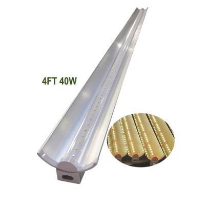 China Seed Starting 4ft Greenhouse 40W Integrated Led Grow Tube Light Aluminum Reflector for sale